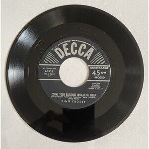 Bing Crosby - What Can You Do With A General? 45 RPM Vinyl Record - Decca 9-2928